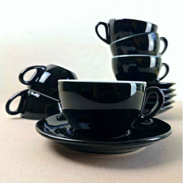 Conjunto de 6 Copos IPA Milano Cappuccino 204ml Preto e Branco, Elegância e Qualidade para Desfrutar a sua Bebida Favorita. Compre Online!
