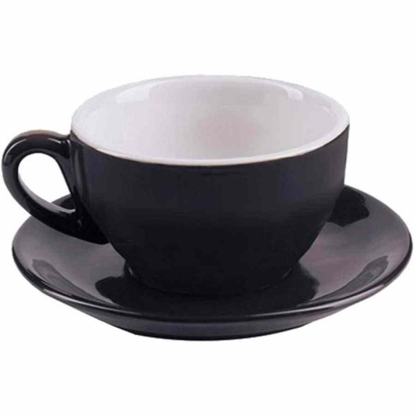 Copo IPA Milano Cappuccino 204 ml de Design Preto e Branco para Café. Ideal para Presentear ou Desfrutar em Casa. Qualidade Premium.