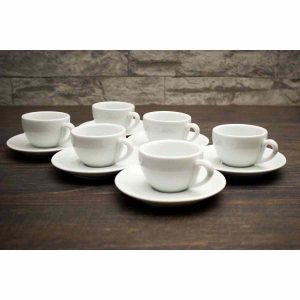Conjunto de 6 xícaras de café expresso IPA Milano para apreciadores de café. Design sofisticado e elegante para desfrutar de um café perfeito.