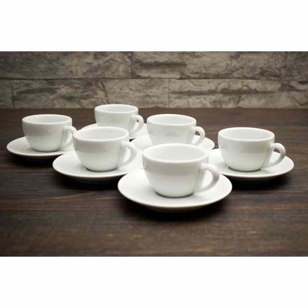 Conjunto de 6 xícaras de café expresso IPA Milano para apreciadores de café. Design sofisticado e elegante para desfrutar de um café perfeito.