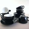 Conjunto de 6 Copos Espresso IPA Milano 80 ml em Preto e Branco para desfrutar de cafés intensos. Design elegante e resistente. Ideal para apreciadores de café. Aproveite já!
