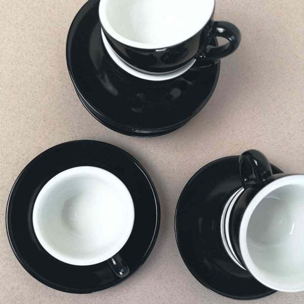 Conjunto de 6 Copos Espresso IPA Milano 80 ml - Preto e Branco, Elegância e Qualidade para o Café Perfeito. Compre Online!