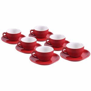 Conjunto Xícaras IPA Milano Espresso 80 ml, Vermelhas, 6 unidades - Ideal para desfrutar de um café intenso e saboroso. Compre online!