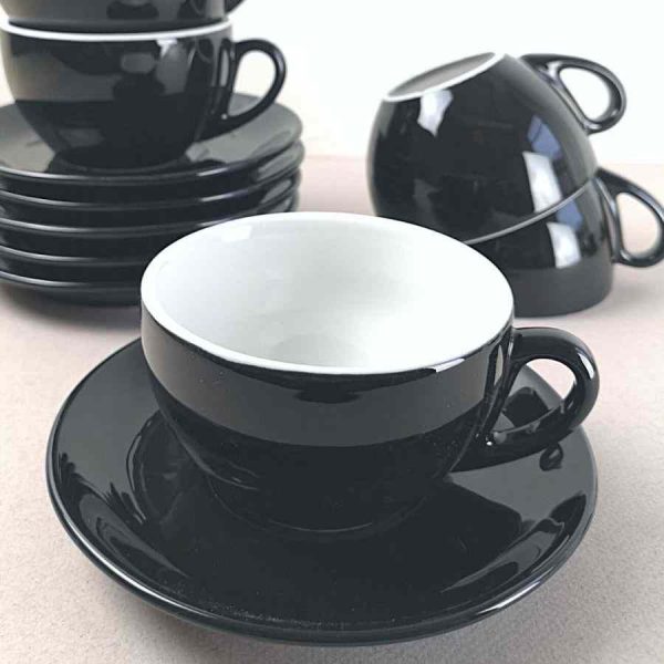 Conjunto de 6 Copos IPA Milano Latte 285 ml Preto e Branco, Elegância e Qualidade para Servir com Estilo. Compre Agora!