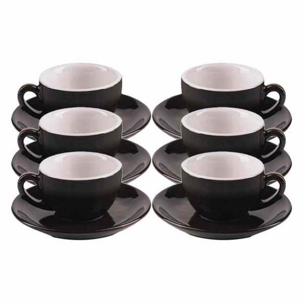 Conjunto de 6 Copos IPA Milano Latte 285 ml, elegantes em Preto e Branco - ideal para cervejas especiais. Compre online agora!