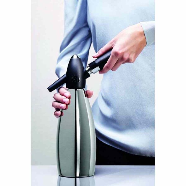 Dispensador de Soda iSi em Aço Inoxidável de 1 l - Máxima Qualidade para Bebidas Gaseificadas | Compre Online