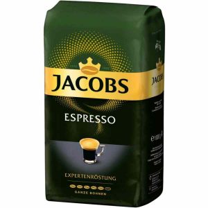 Café em grãos Jacobs Expert Espresso de alta qualidade, 1 kg - Aroma intenso e sabor encorpado para os amantes de café exigentes. Compre online!