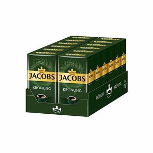 Café moído de alta qualidade Jacobs Krönung 12 x 500g para compra online - Aprecie um café delicioso a qualquer hora do dia!
