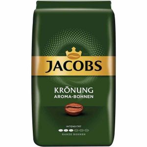 Café torrado Jacobs Krönung 500 g - Grãos de café premium para um sabor excecional. Compre online!