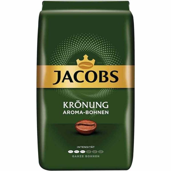 Café torrado Jacobs Krönung 500 g - Grãos de café premium para um sabor excecional. Compre online!