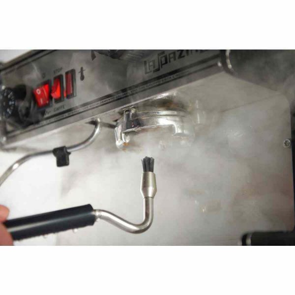 Escova de limpeza a vapor JoeFrex para máquina de café expresso: Limpeza eficaz e prática para manter o seu equipamento impecável. Ideal para manter a qualidade do café!