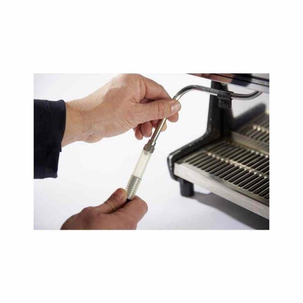 Escova de limpeza a vapor JoeFrex para máquina de café expresso - Mantenha sua máquina limpa e funcional com esta escova de alta qualidade. Compre já!