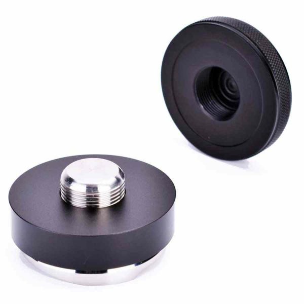 Nivelador de Café JoeFrex Palm-Tamper 58 mm, Preto - Acessório premium para preparar café perfeito em casa. Compre online agora!