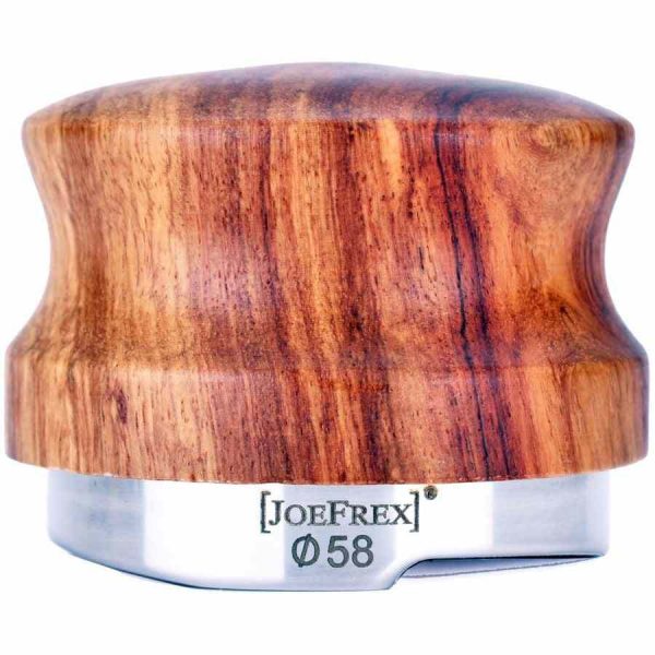 Nivelador de Café JoeFrex Palm-Tamper 58 mm, Palisandro para uma Preparação de Café Perfeita. Adequado para Coffee Lovers exigentes.