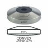 Tamper convexo JoeFrex 58 mm de alta qualidade, em preto pop - Ferramenta essencial para preparar café de forma profissional.