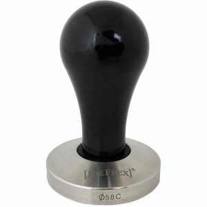 Compacto e elegante, o Tamper convexo JoeFrex 58 mm em preto pop é essencial para um café perfeito. Aproveite o melhor da qualidade!