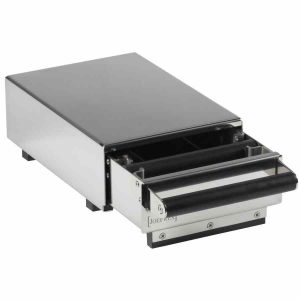 Gaveta JoeFrex Exclusiva em Aço Inoxidável, 20 x 30 cm - Armazenamento de alta qualidade para utensílios de barista. Compre online agora!