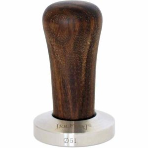 Compactador JoeFrex com cabo de madeira para café de alta qualidade - Ferramenta de barista essencial para extrair o máximo sabor do café fresco