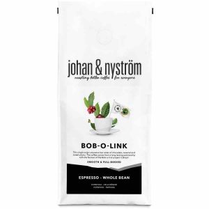 Café em grão Johan & Nyström Bob-O-Link Brasil Espresso 500g - Qualidade premium para os amantes de café exigentes. Compre online!