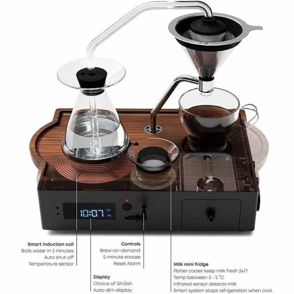 Despertador Joy Resolve Barisieur para café e chá, uma combinação perfeita para despertar com aromas deliciosos todas as manhãs. Compre online agora!