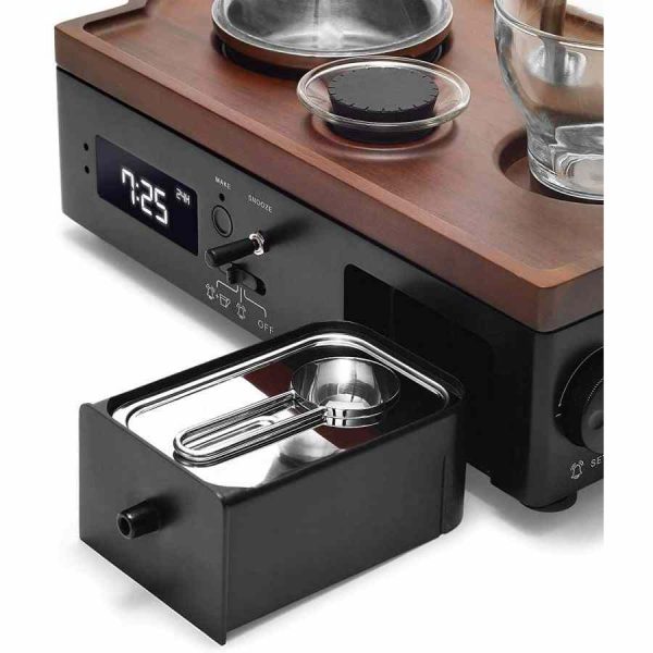 Despertador Joy Resolve Barisieur para café e chá - Desperte com estilo e elegância com este despertador que prepara café e chá. Compre online!