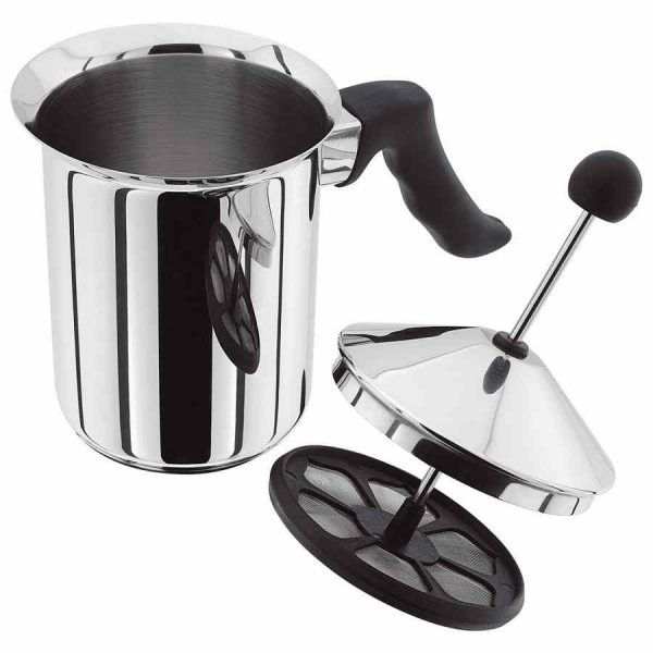 Garrafa de espumante de leite em aço inoxidável Judge, ideal para fazer espuma de leite perfeita. Produto de alta qualidade online.