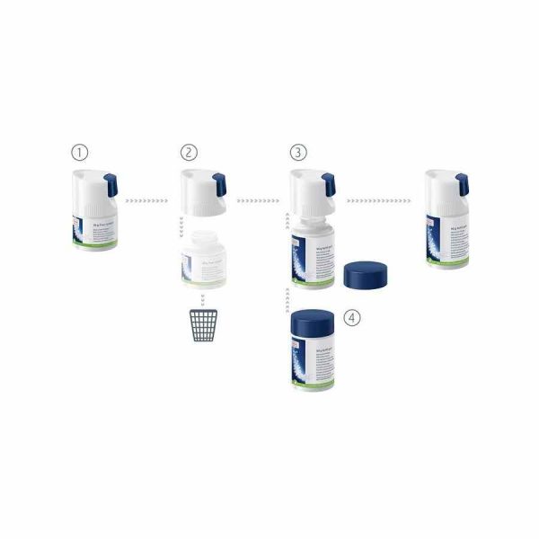 Comprimidos Mini de Limpeza para Sistema de Leite Jura - Recarga de Qualidade Superior. Mantenha seu equipamento impecável com este pacote de recarga.