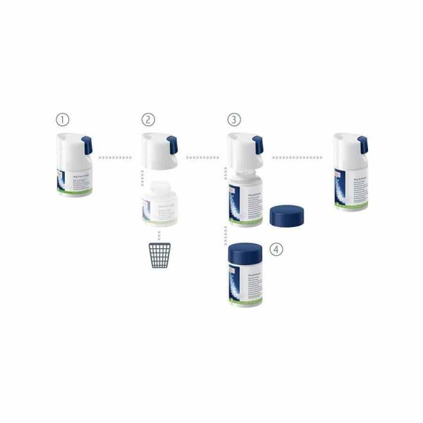 Pacote de recarga Jura Milk System Cleaner Mini Tabs para limpeza eficaz do seu sistema de leite - Comprimidos de limpeza de alta qualidade.