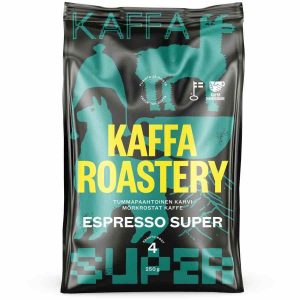Café em grãos Kaffa Roastery Espresso Super 250 g - Torra artesanal para um café de alta qualidade. Aproveite o aroma fresco e intenso!