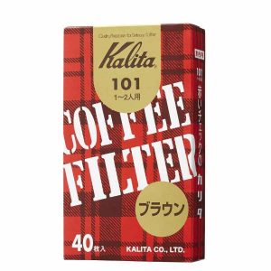 Filtros de Papel de Café Marrom Kalita 101, Conjunto de 40 Unidades, Ideal para Cafés Premium. Compre Agora e Desfrute do Melhor Café em Casa!