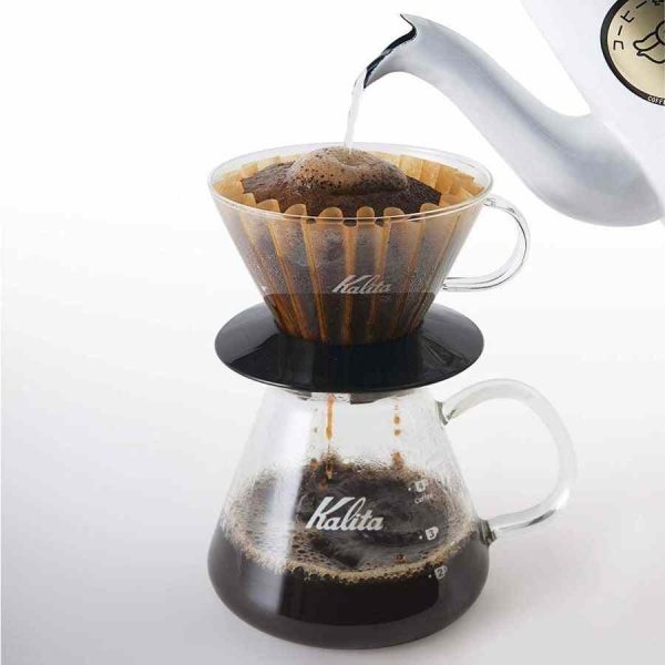 Servidor de vidro Kalita G 300 ml, cabo de vidro para café de qualidade premium - Compre online agora!