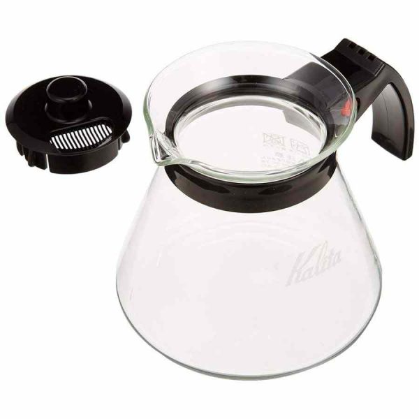 Servidor de vidro Kalita N 300 ml com alça preta para café fresco - Para os amantes de café exigentes, qualidade garantida!