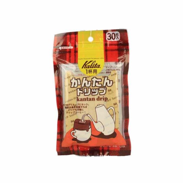 Gotejador de Café Descartável Kalita Kantan Drip, 30 un. - Desfrute de café fresco de qualidade com praticidade e elegância. Compre online agora!