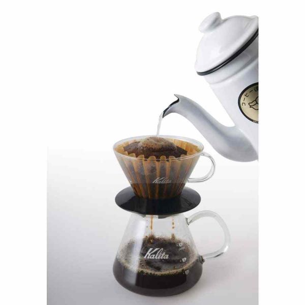 Gotejador de vidro Kalita Wave #155, preto para café delicioso. Compre agora e eleve a sua experiência de café!