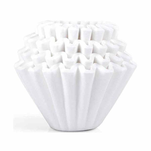 Filtros de Papel Brancos Kalita Wave #155 - Conjunto de 100 unidades para café de qualidade premium. Ideal para amantes de café exigentes.