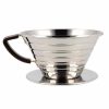 Gotejador de aço inoxidável Kalita Wave #185 para café - Design premium para extração perfeita. Compre online!