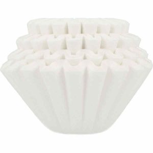 Papel de filtro branco Kalita Wave #185, 100 unidades - Filtros de qualidade premium para café, compatíveis com Kalita Wave, 100 unidades. Suave extração. Ideal para apreciadores de café.