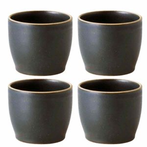 Copo de Cerâmica NORI da Kinto de alta qualidade - Conjunto de 4 copos de 200 ml para desfrutar das suas bebidas favoritas