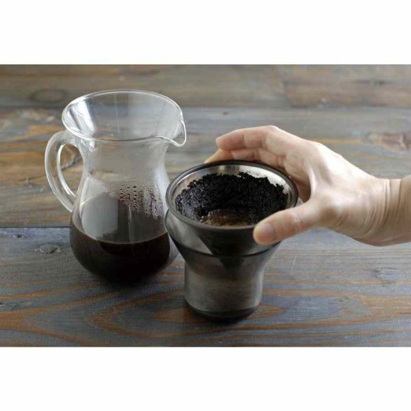 Conjunto de jarra de café Kinto SCS com filtro de aço inoxidável para 2 xícaras - Qualidade premium para desfrutar um café perfeito em casa.