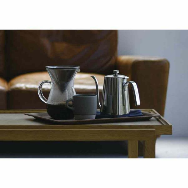 Conjunto de jarra de café Kinto SCS com filtro de aço inox para 2 chávenas, design premium e duradouro para apreciadores de café.