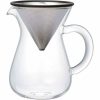 Conjunto de jarra de café Kinto SCS com filtro de aço inoxidável para 2 xícaras - Cafeteira premium para uma experiência autêntica.