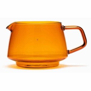 Frasco de vidro âmbar Kinto Sépia para armazenamento elegante e durável. Ideal para decoração e organização em casa. Compre já!