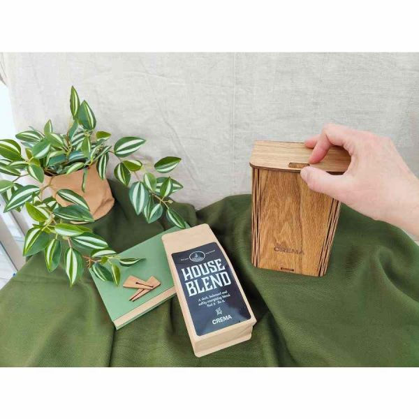 Caixa de Café KOLO Design x Crema House Blend 250 g - Aromas intensos de café numa embalagem requintada para os apreciadores de café exigentes.