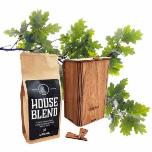Caixa de Café KOLO Design x Crema House Blend 250 g - Aroma intenso e sabor único para apreciadores de café exigentes. Compre online!