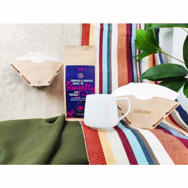 KOLO Design - Papel Filtro x Crema Royalty Blend 250 g, Café de Excelência para Desfrutar em Casa
