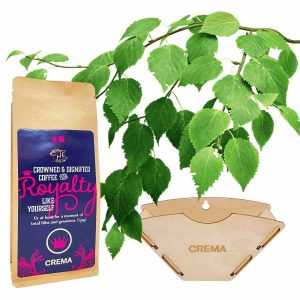 Café premium KOLO Design Porta Papel Filtro x Crema Royalty Blend 250 g - Delicie-se com o melhor sabor do café em grão. Compre já!