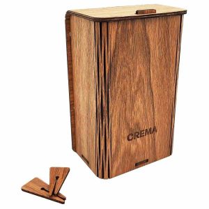 Caixa de Café em Madeira de Carvalho KOLO Design x Crema - Luxo para os Amantes de Café