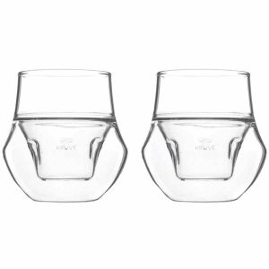 Conjunto de 2 copos Kruve EQ Propel Espresso 75 ml. Vidro de alta qualidade para apreciar o café perfeito. Ideal para venda online.