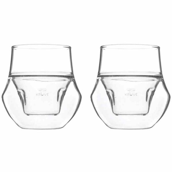 Conjunto de 2 copos Kruve EQ Propel Espresso 75 ml. Vidro de alta qualidade para apreciar o café perfeito. Ideal para venda online.