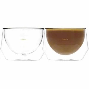 Conjunto de 2 copos de leite de luxo Kruve Imagine para desfrutar em grande estilo. Ideal para quem valoriza a qualidade.